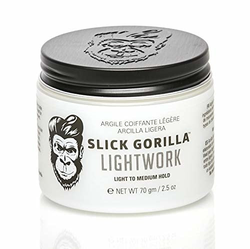 Slick Gorilla Lightwork - gesloten potje met zwart deksel en Light to Medium Hold op etiket