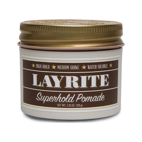Layrite Superhold Pomade | Hold Forte & Lucentezza Naturale