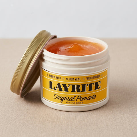Layrite Original Pomade - open potje met inhoud