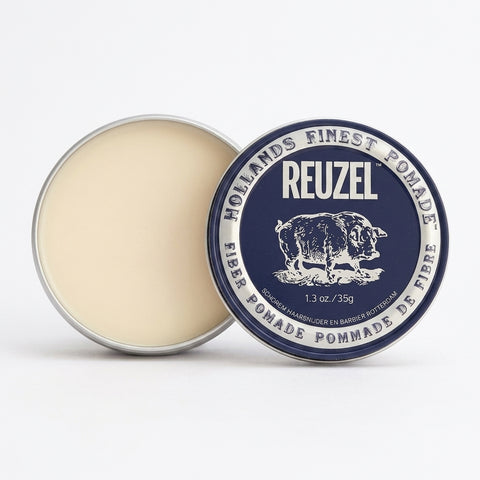 Reuzel Fiber Pomade - open potje met inhoud