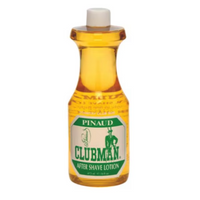 Ed. Pinaud Clubman Aftershave Barbersize 473ml - vooraanzicht fles met Pinaud-etiket