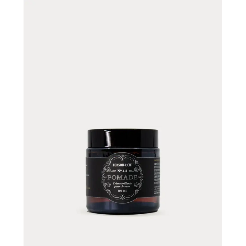 Tonsor & Cie Pomade - amberkleurig potje met zwart deksel, No 4.3, 100 mL