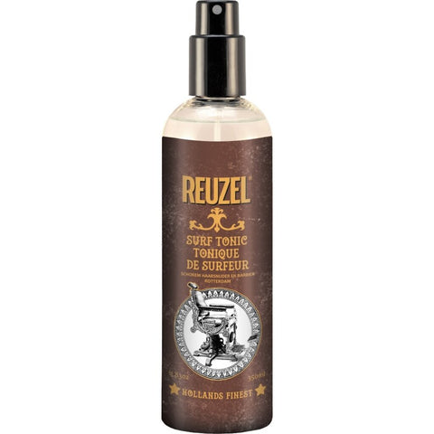 Reuzel Surf Tonic 350ml - vooraanzicht sprayfles met bruin etiket