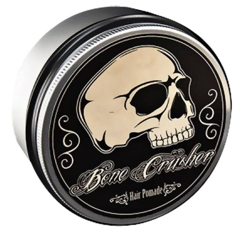 Bone Crusher Pomade - bovenaanzicht gesloten blik met schedellabel