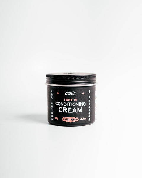 O'Douds Conditioning Cream - vooraanzicht zwarte pot met zilveren deksel