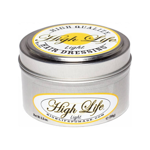 High Life Light Pomade - metalen blik met geel-wit etiket, vooraanzicht