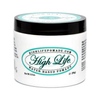 High Life Water Based Pomade - vooraanzicht wit potje met groen ovaal logo