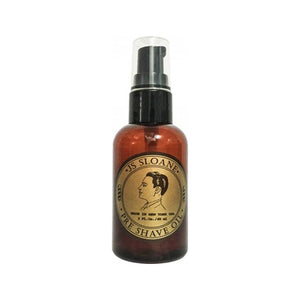 JS Sloane Pre-shave Olie 60 ml - flesje met pomp, vooraanzicht