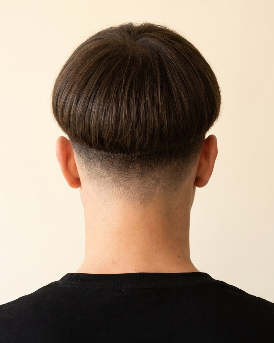 Bowl cut: dietro