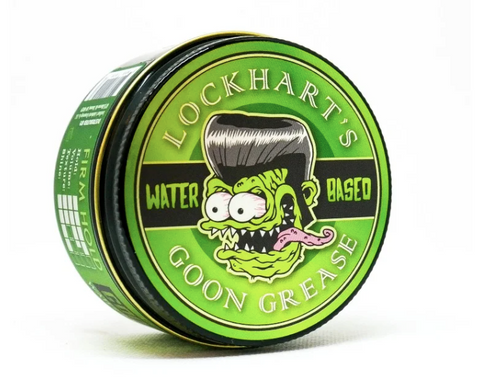 Lockhart's Goon Grease Waterbased Pomade - groen potje met monster-logo, vooraanzicht