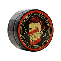 Modern Pirate Heavy Hold Pomade (Red) - schuin bovenaanzicht blik met rood-goud deksel