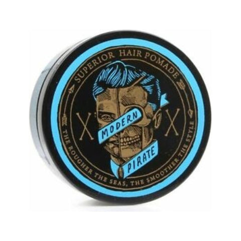 Modern Pirate Superior Hair Pomade (Blue) - bovenaanzicht blik met blauw-goud deksel
