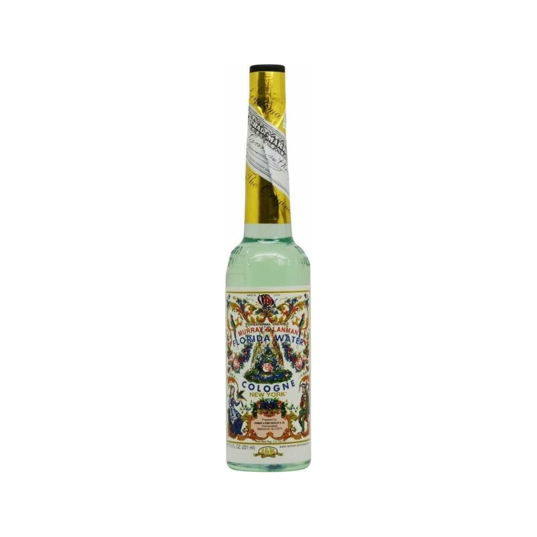 Murray & Lanman Florida Water Cologne - smalle glazen fles met goudfolie, 221ml
