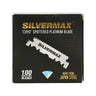 Silvermax Single Edge Mesjes 100 stuks - zwart doosje, vooraanzicht