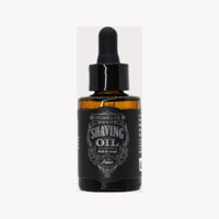 Tonsor & Cie Shaving Oil Ice - vooraanzicht amberkleurig druppelflesje met zwart etiket
