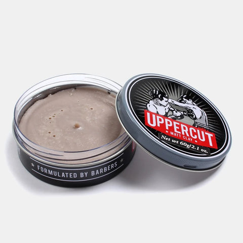 Uppercut Clay - open blik 60g met lichte klei-inhoud en deksel